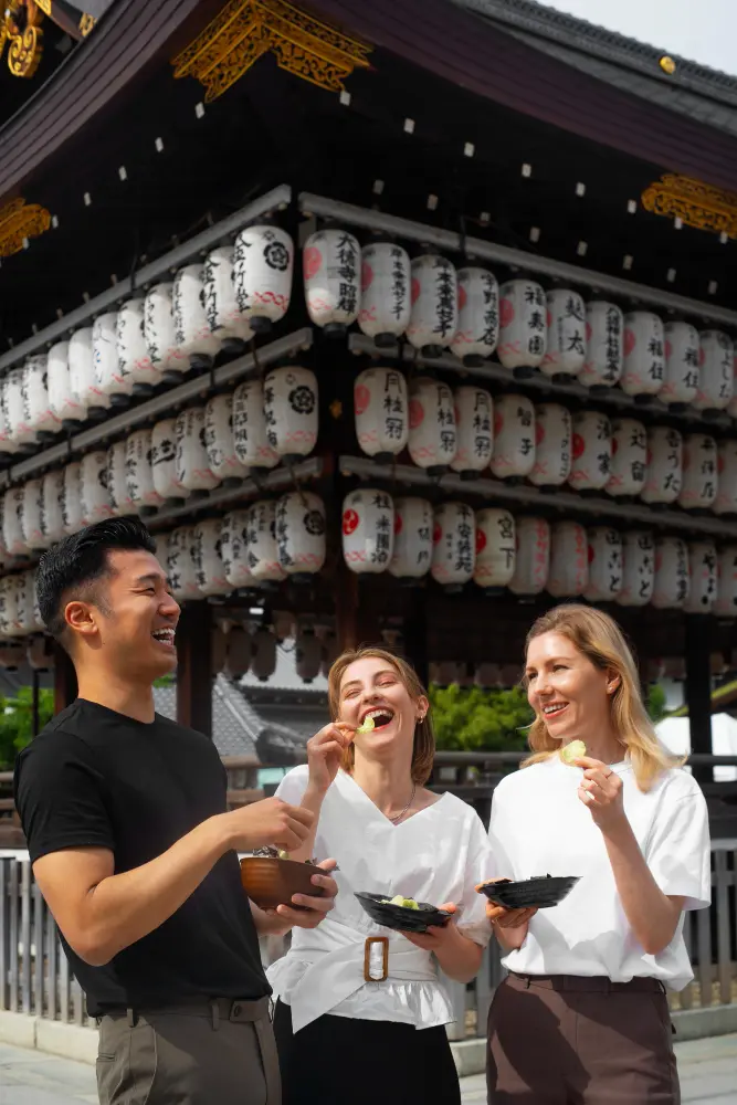 Avoid "walking and eating." The polite way to enjoy street food is to stand near the vendor, finish your meal, and return the trash before moving on.