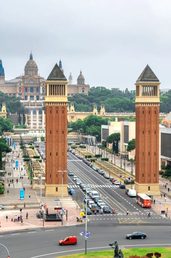 Barcelona Spain cityscape with iconic architecture, streets, and Mediterranean atmosphere