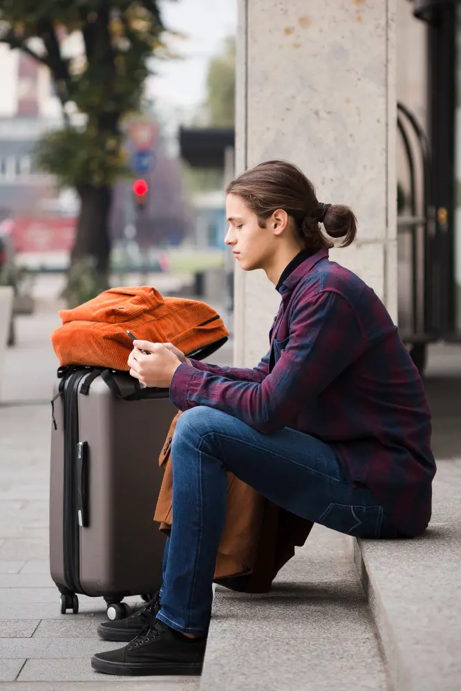 traveler choosing a destination on a world map without considering experience level