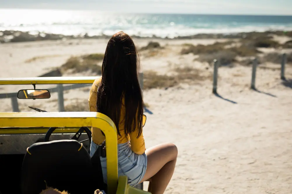 mother daughter trips on a budget enjoying a road trip to a nearby beach destination