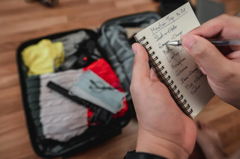 how do i plan a trip final travel check with suitcase passport and checklist before leaving