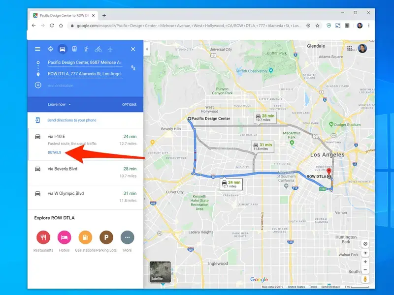 how to plan a road trip in google maps using directions tool to create daily routes